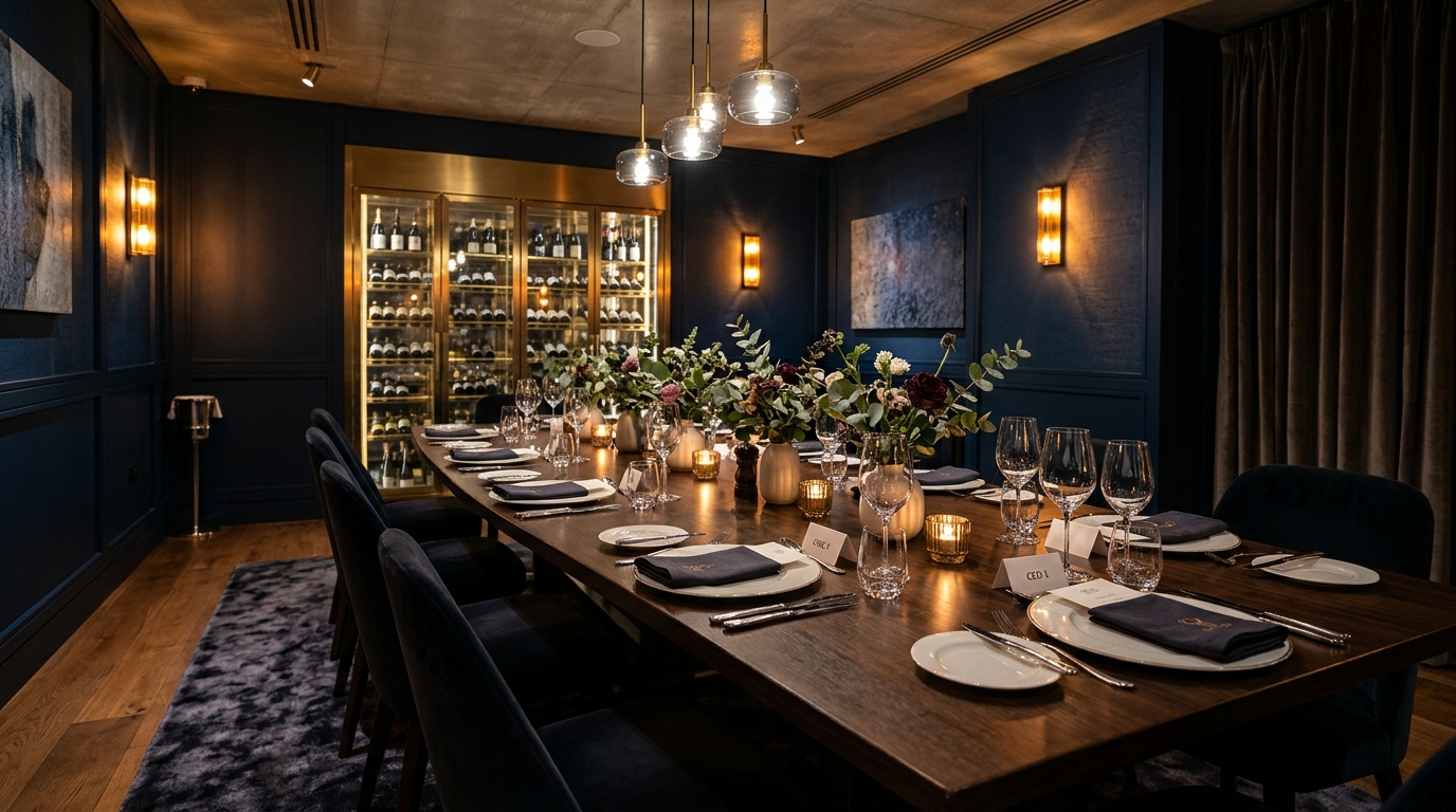 The CHRO Executive Exchange Fine Dining Setting in Singapore